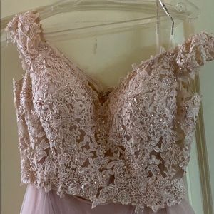 Two piece prom dress